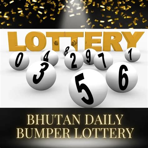 bhutan bumper lottery result chart